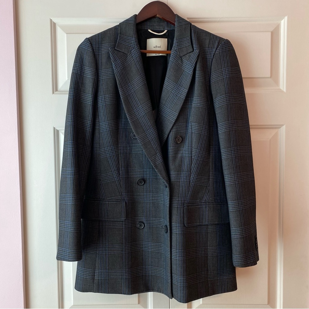 Aritzia Wilfred Grey Margaux Blazer
